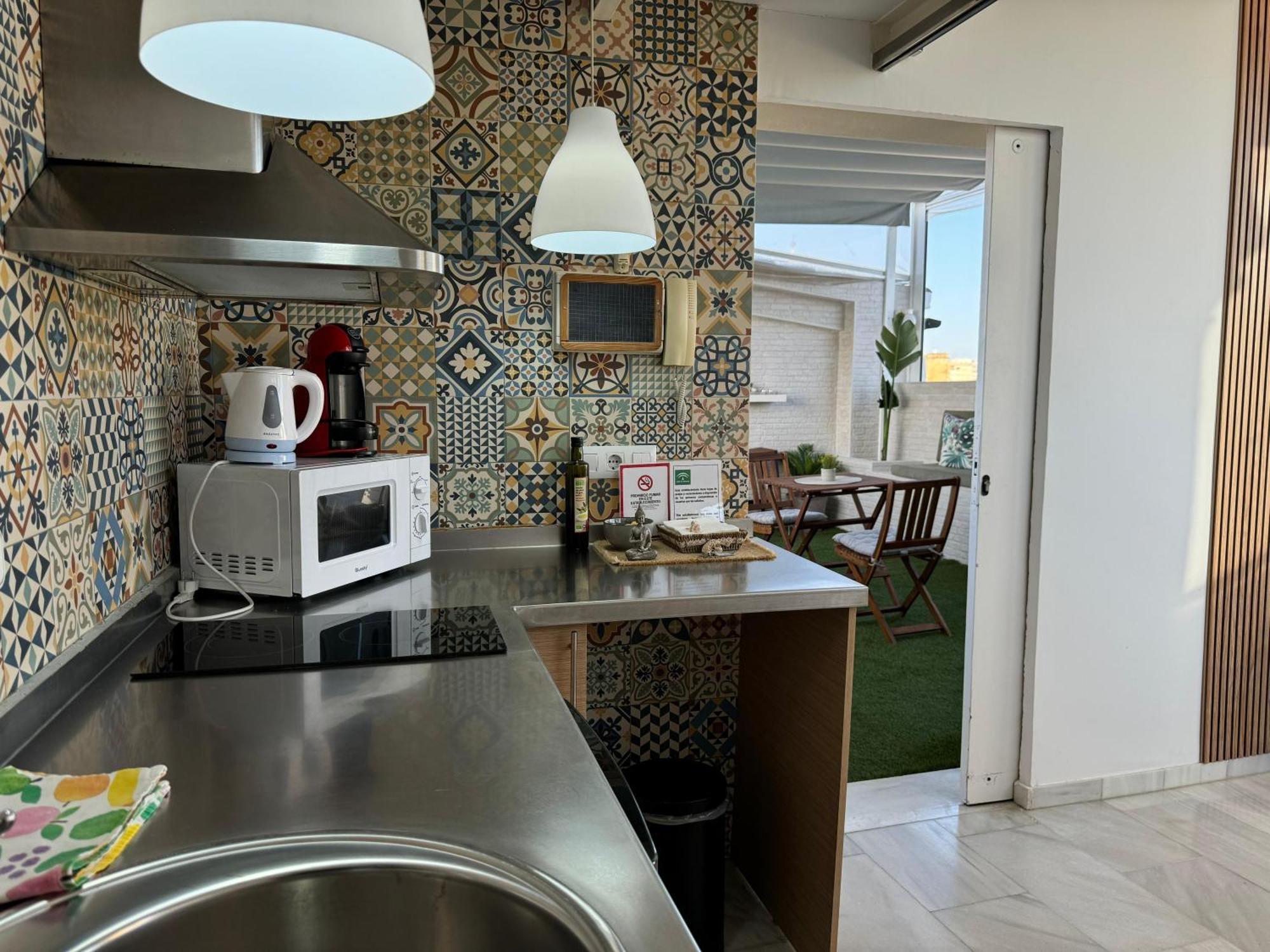 Апартаменты Atico De La Sultana Con Terraza Privada Кордова Экстерьер фото